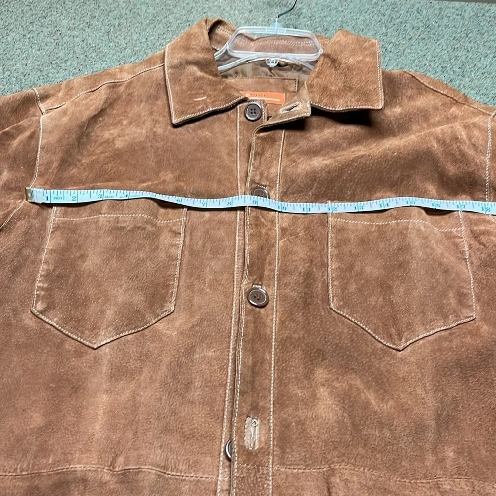Sette Ponti Men’d XL brown/burnt orange‎ heavyweight shirt jacket